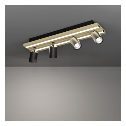 Eglo - LED spotarmatur 4xLED/2,2W/230V + 2xLED/1,2W + 2xLED/2W beige/sort