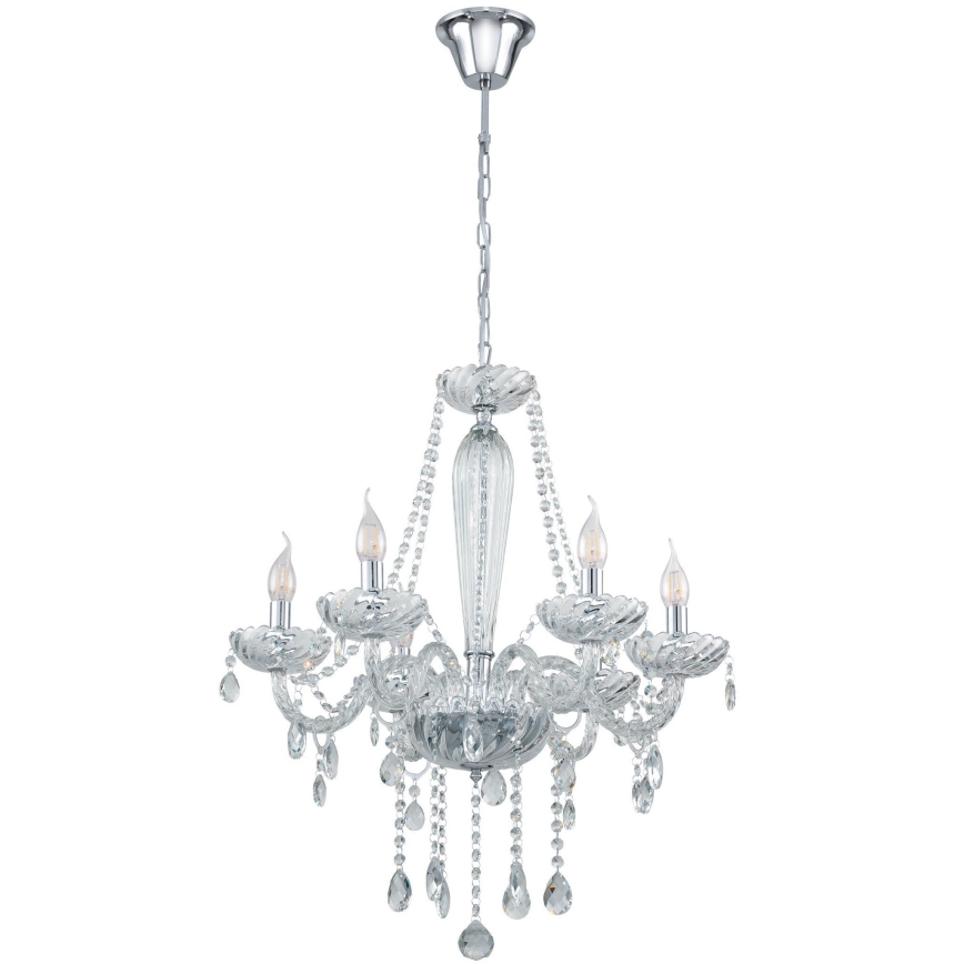 Eglo 39099 - Lysekrone BASILANO 1 6xE14/40W/230V