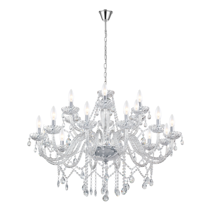 Eglo 39103 - Lysekrone BASILANO 1 18xE14/40W/230V