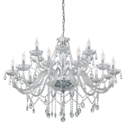Eglo 39103 - Lysekrone BASILANO 1 18xE14/40W/230V