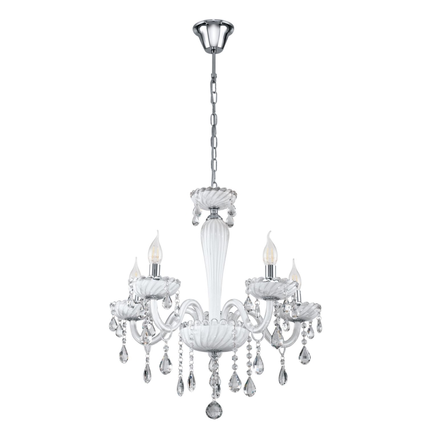 Eglo 39113- Lysekrone CARPENTO 5xE14/40W/230V