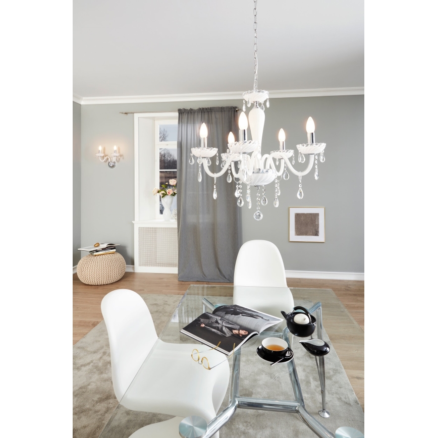 Eglo 39113- Lysekrone CARPENTO 5xE14/40W/230V