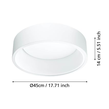 Eglo - LED loftlampe dæmpbar 1 LED/25,5W/230V