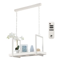Eglo 39301 - CALAMONA LED RGBW, dæmpbar pendel på kæde med hylde, 3xLED/6W/230V + fjernbetjening