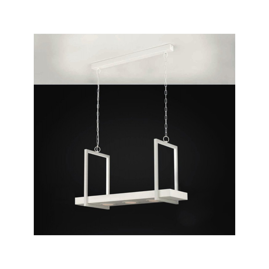 Eglo 39301 - CALAMONA LED RGBW, dæmpbar pendel på kæde med hylde, 3xLED/6W/230V + fjernbetjening