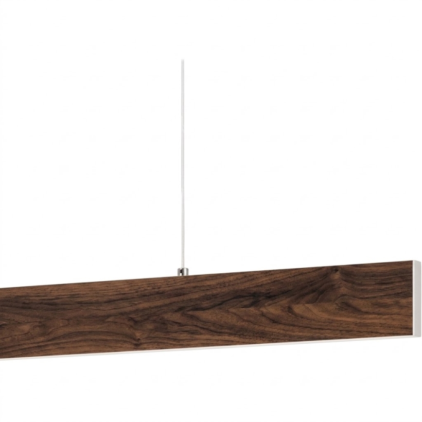 Eglo - LED-pendel på wire LED/17W/230V + LED/4,2W valnød