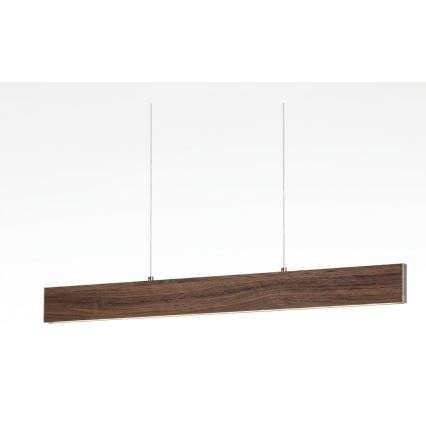 Eglo - LED-dæmpbar pendel på wire LED/21W/230V + LED/8,4W valnød