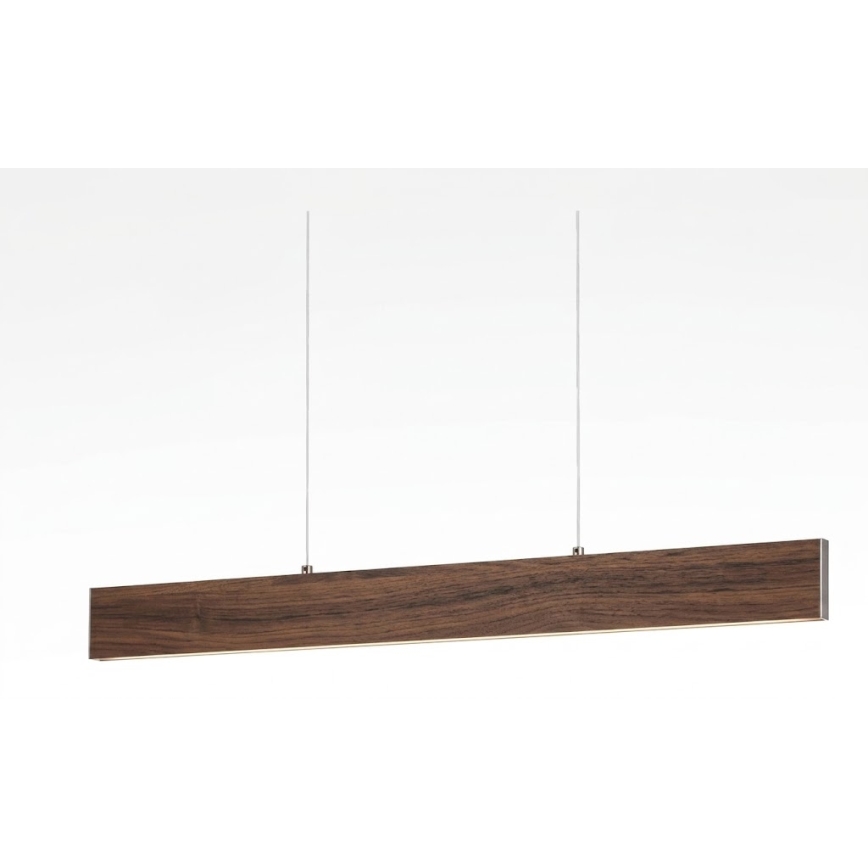 Eglo - LED-dæmpbar pendel på wire LED/21W/230V + LED/8,4W valnød