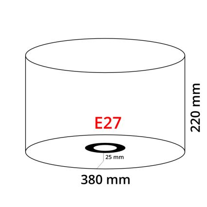 Eglo 39366 - Skygge NADINA 1 E27 diameter 38 cm grøn