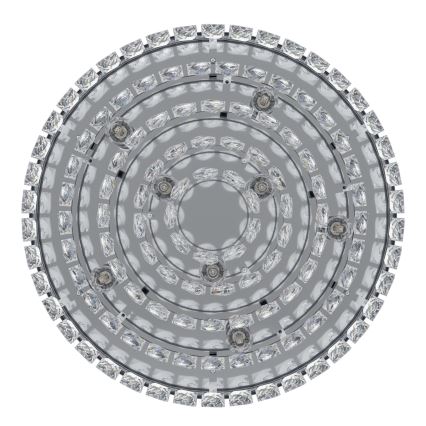 Eglo - Loftlampe 8xE14/40W/230V