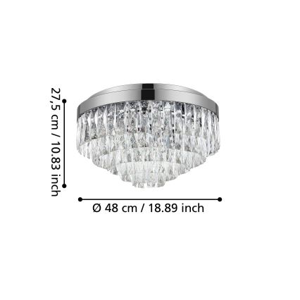 Eglo - Loftlampe 8xE14/40W/230V