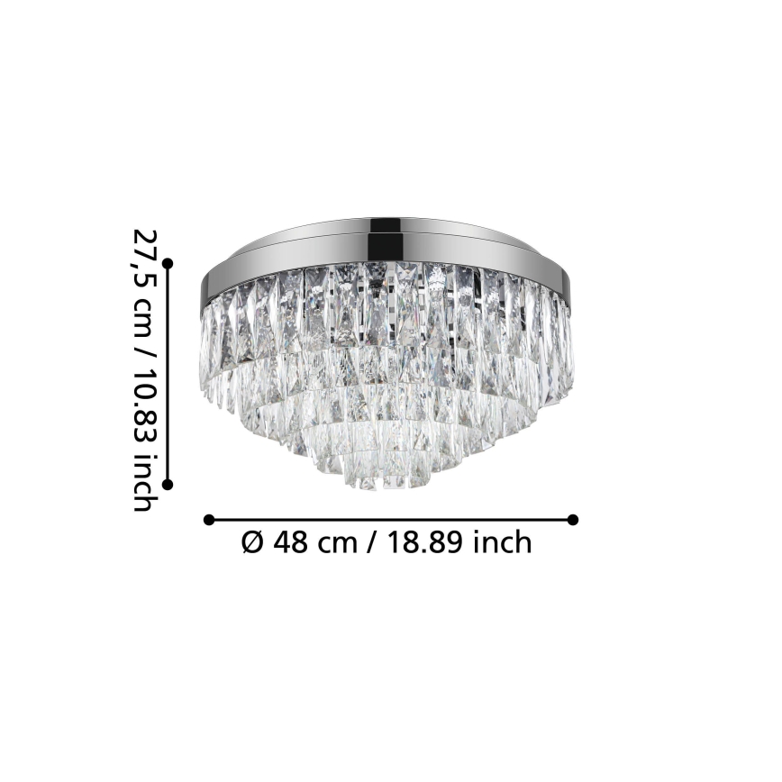 Eglo - Loftlampe 8xE14/40W/230V