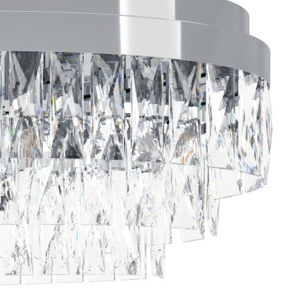 Eglo - Lysekrone i kæde 10xE14/40W/230V skinnende krom
