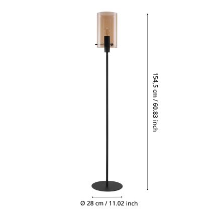 Eglo - Gulvlampe 1xE27/40W/230V