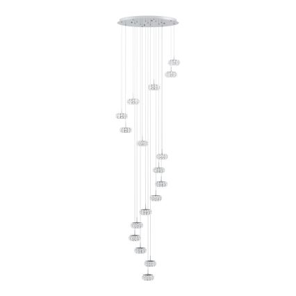 Eglo - LED lysekrone dæmpbar 17xLED/4,5W/230V