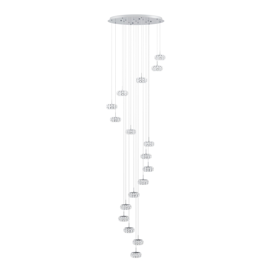 Eglo - LED lysekrone dæmpbar 17xLED/4,5W/230V