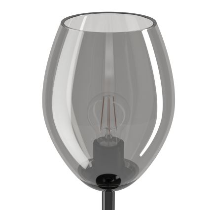 Eglo - Bordlampe 1xE27/60W/230V sort/røget
