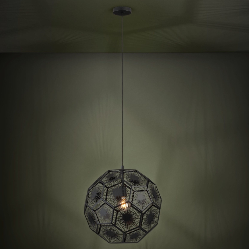 Eglo 39619 - Pendel 1xE27/60W/230V diameter 50 cm sort