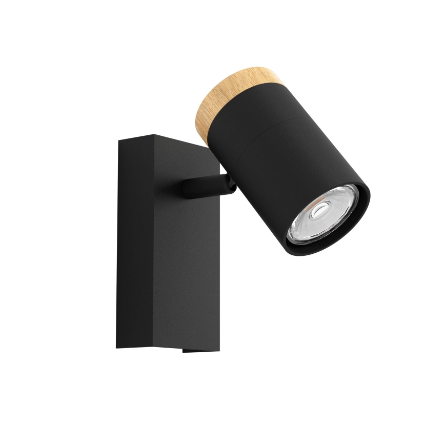 Eglo - LED vægspot 1xGU10/4,5W/230V 3000K sort/brun