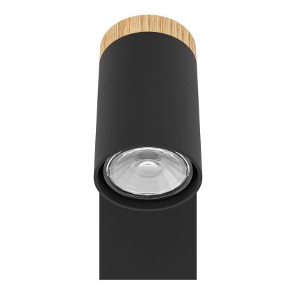 Eglo - LED vægspot 1xGU10/4,5W/230V 3000K sort/brun
