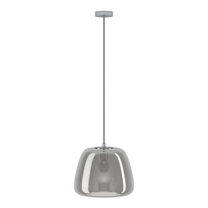 Eglo - Pendel 1xE27/40W/230V diameter 35 cm grå