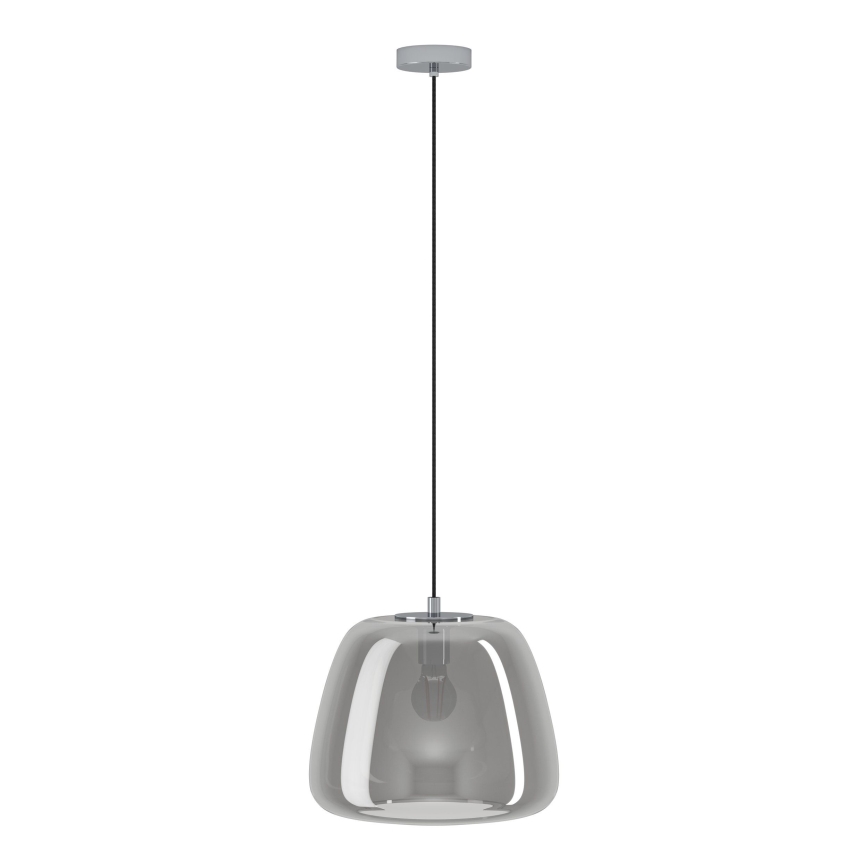 Eglo - Pendel 1xE27/40W/230V diameter 35 cm grå