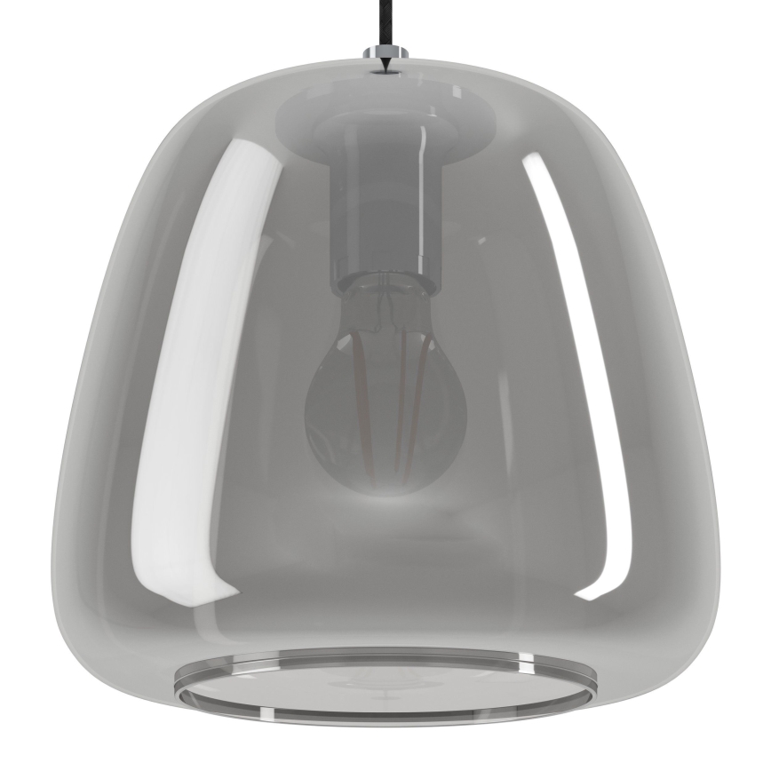 Eglo - Pendel 1xE27/40W/230V diameter 26 cm røget