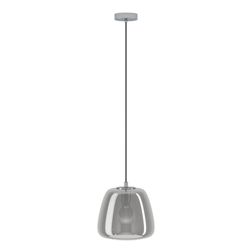 Eglo - Pendel 1xE27/40W/230V diameter 26 cm røget