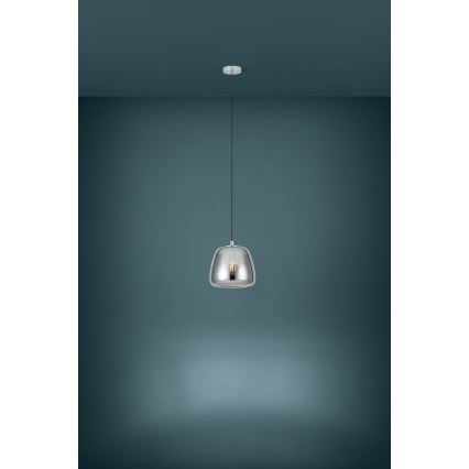 Eglo - Pendel 1xE27/40W/230V diameter 26 cm røget