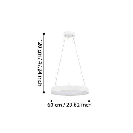 Eglo - LED pendel dæmpbar LED/34W/230V