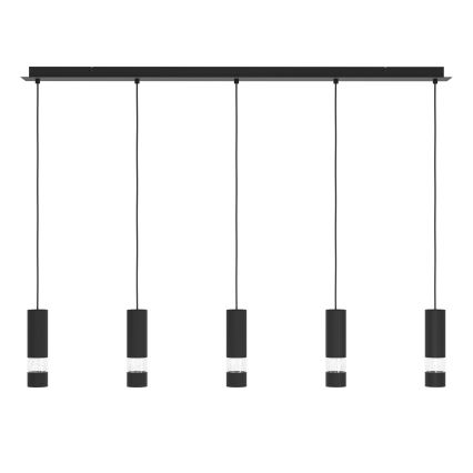 Eglo - LED pendel 5xGU10/4,6W/230V sort