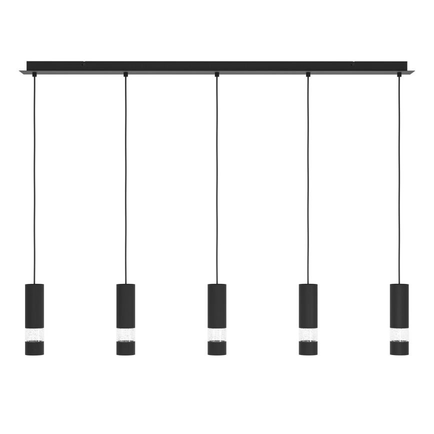 Eglo - LED pendel 5xGU10/4,6W/230V sort