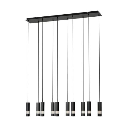 Eglo - LED pendel 10xGU10/4,6W/230V sort