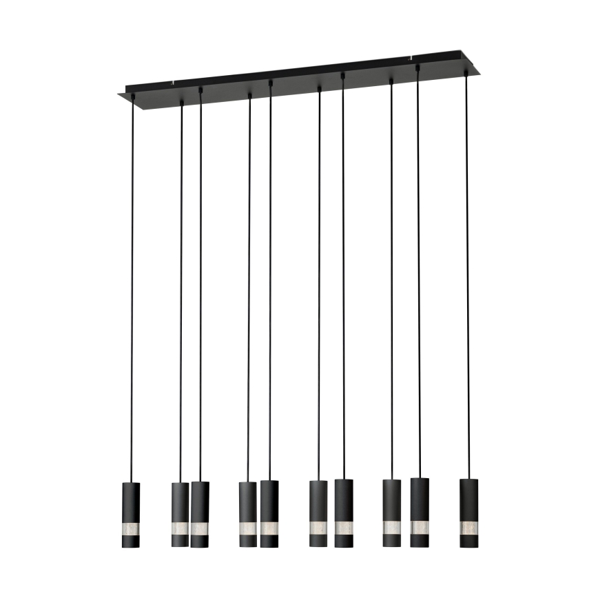 Eglo - LED pendel 10xGU10/4,6W/230V sort