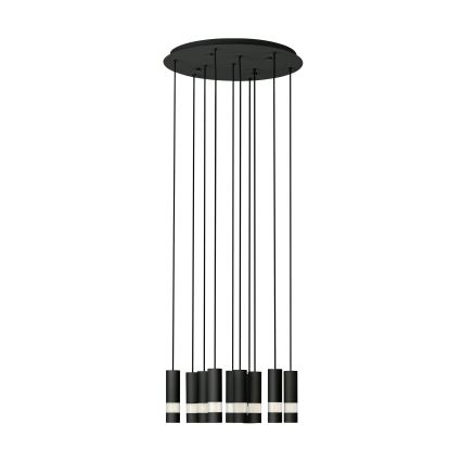 Eglo - LED pendel 10xGU10/4,6W/230V sort