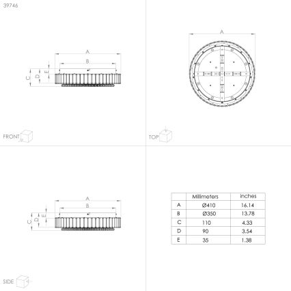 Eglo - LED loftlampe dæmpbar LED/23,5W/230V