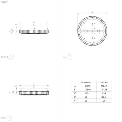 Eglo - LED loftlampe dæmpbar LED/52,4W/230V