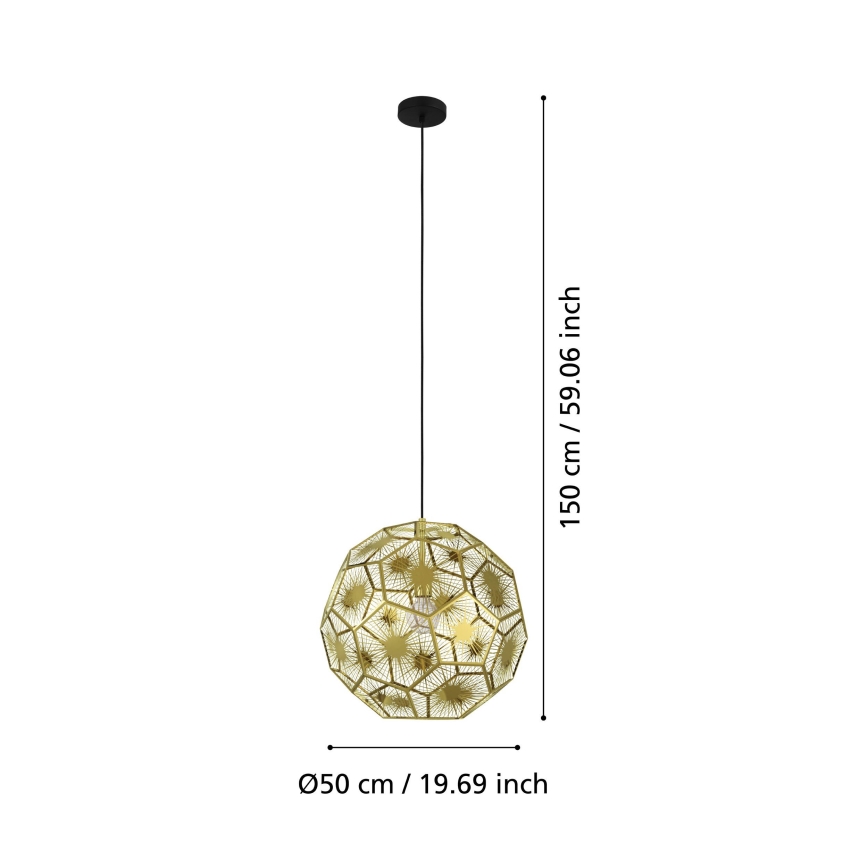 Eglo - Pendel 1xE27/60W/230V diam. 50 cm