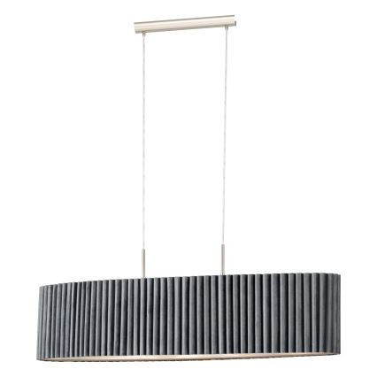 Eglo - Pendel 2xE27/40W/230V grå