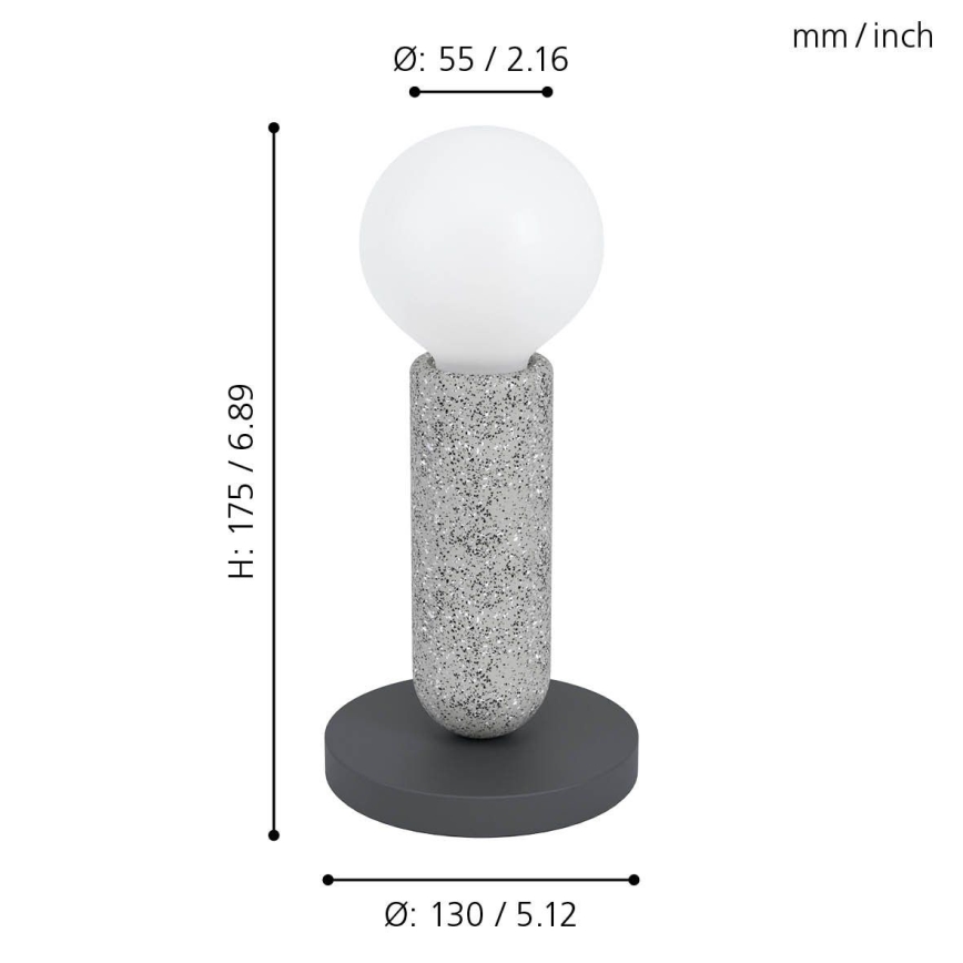 Eglo - Bordlampe 1xE27 / 40W / 230V