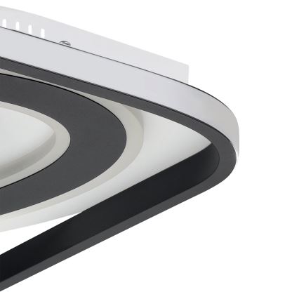 Eglo - LED loftlampe dæmpbar LED/21,5W/230V + LED/10,5W + LED/3W 3000-6500K sort + fjernbetjening