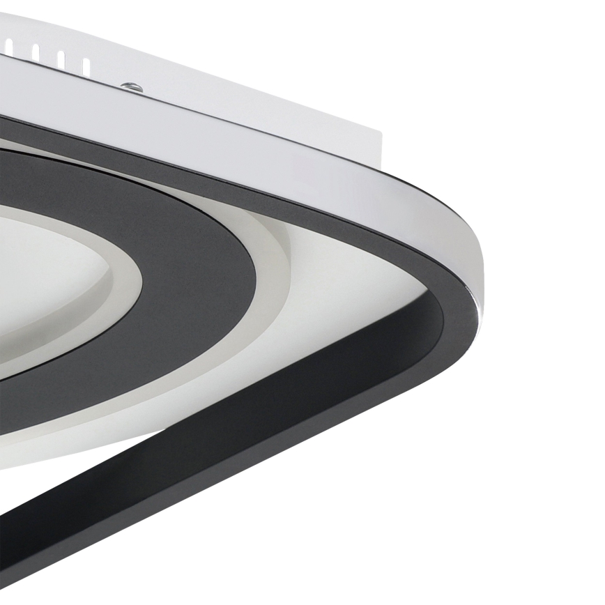 Eglo - LED loftlampe dæmpbar LED/21,5W/230V + LED/10,5W + LED/3W 3000-6500K sort + fjernbetjening
