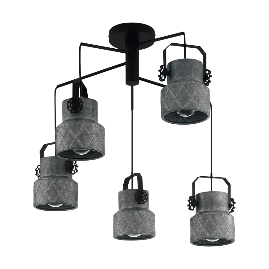 Eglo - Loftlampe 5xE27/40W/230V