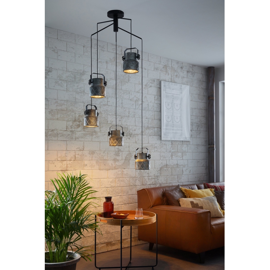 Eglo - Loftlampe 5xE27/40W/230V