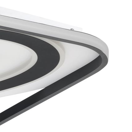 Eglo - LED loftlampe dæmpbar LED/28W/230V+LED/13W+ LED/2,8W 3000-6500K sort + fjernbetjening