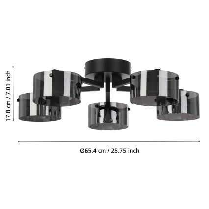 Eglo - LED lysekrone dæmpbar 5xLED/5,4W/230V