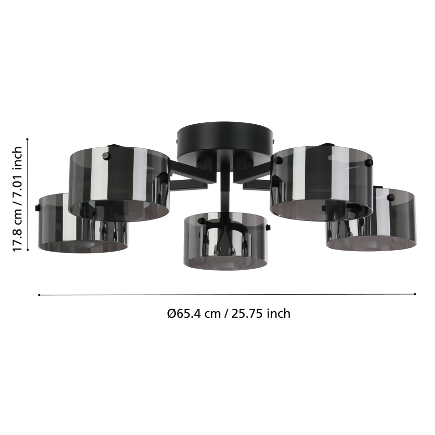 Eglo - LED lysekrone dæmpbar 5xLED/5,4W/230V