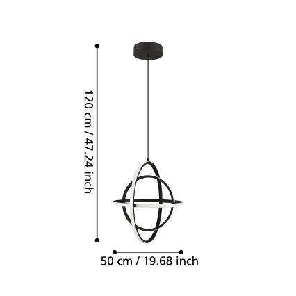 Eglo - LED pendel LED/38W/230V