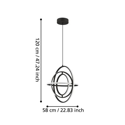 Eglo - LED pendel LED/44W/230V