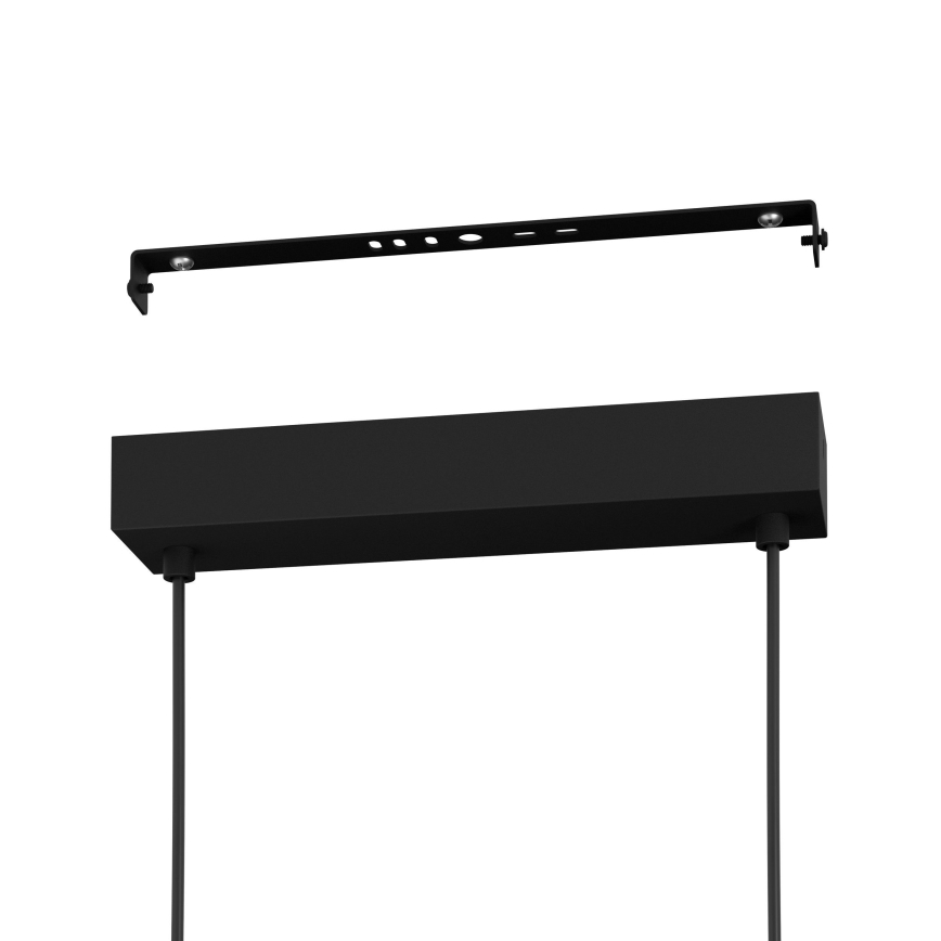 Eglo - LED pendel dæmpbar LED/57,5W/230V 3000K sort + fjernbetjening